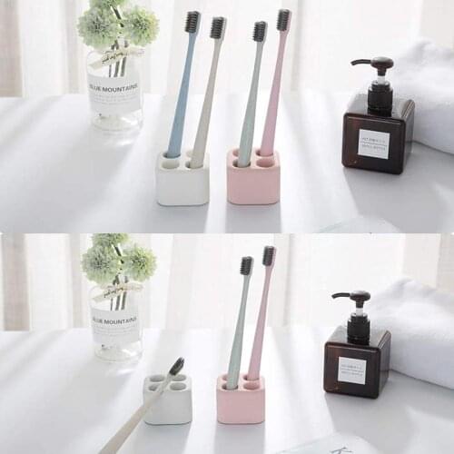 Diatomite toothbrush holder Traceless Stand Rack quick-drying mildew proof toothbrush holder Space Saving Bathroom Accessories
