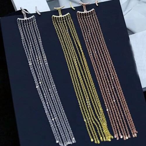 Designer Fashion 925 Sterling Silver Jewelry 3A Cubic Zirconia Party Earring