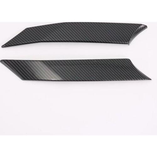 For Toyota RAV4 RAV 4 2019 2020 Carbon Fiber Rear Window C Pillar Molding Trim Decoration Strip Exterior Accessories Car Styling