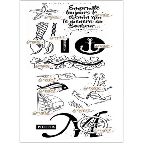 French Clear Stamp for Scrapbooking Transparent Silicone Rubber DIY Photo Album Decor 0517