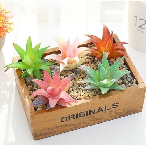 1PC Artificial Plant Green Artificial Succulents Plants for Home Garden Decoration Wedding Plants Wall Flower Arrangement Bonsai