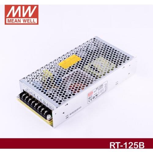 Original Mean Well POWER SOURCE RT-125B 132W Triple output +5V/12A +12V/5A -12V/1A Meanwell Power Supply 125W UL CE TUV CB CE