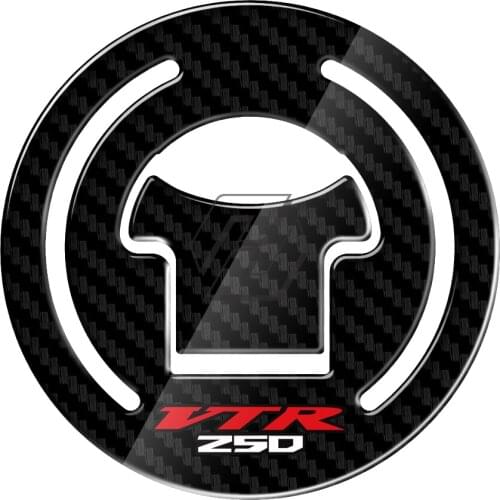 Carbon-look Motorcycle Fuel Gas Cap Protector Case for HONDA VTR250 VTR 250 1997-2012
