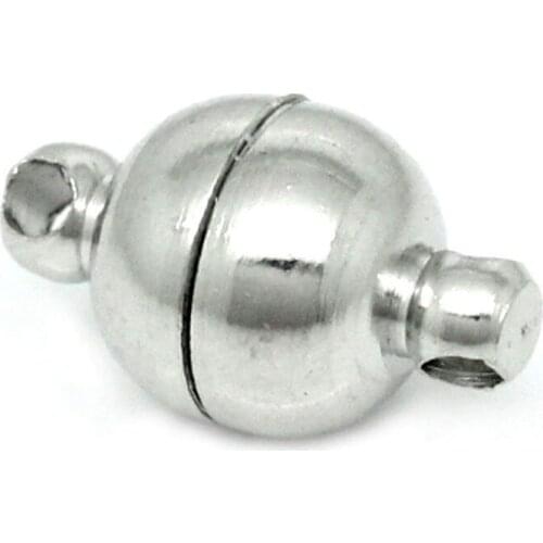 Hot sale design 50 pcs Imitation Rhodium plated Magnetic Clasps 8mm jewelry Findings