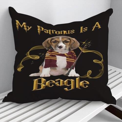 Beagle Throw Pillows Cushion Cover On Sofa Home Decor 45*45cm 40*40cm Gift Pillowcase Cojines Dropshipping