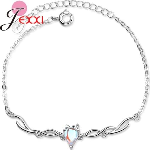 Fashion Women Animal Antlers Artificial Stone Bracelet925 Sterling Silver Metal Jewelry Hand Bracelets For Women Pulseras