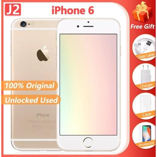 Original Apple iPhone 6 Unlocked Used Dual Core 4.7Inches Smartphone GB RAM 16/64/128GB ROM 8MP Camera WCDMA LTE Cellphone