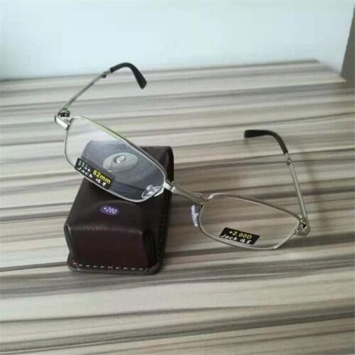 Presbyopic Glasses Folding Reading Style Fashionable Metal Frame Women Man Elderly 1.0 1.5 2.0 2.5 3.0 3.5 4.0 R181