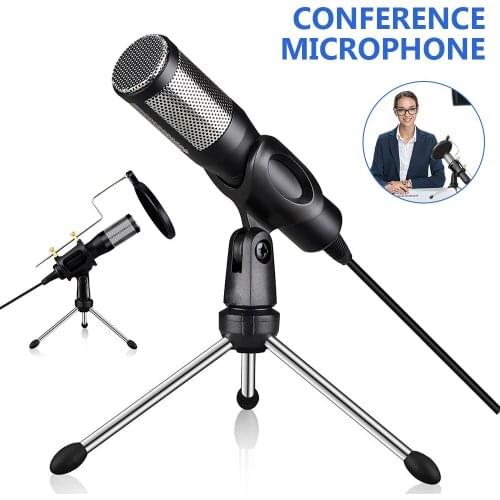 Karaoke Microphone Professional Condenser Microphone with Stand for Computer Windows Studio Iphone Android Recording Microphones