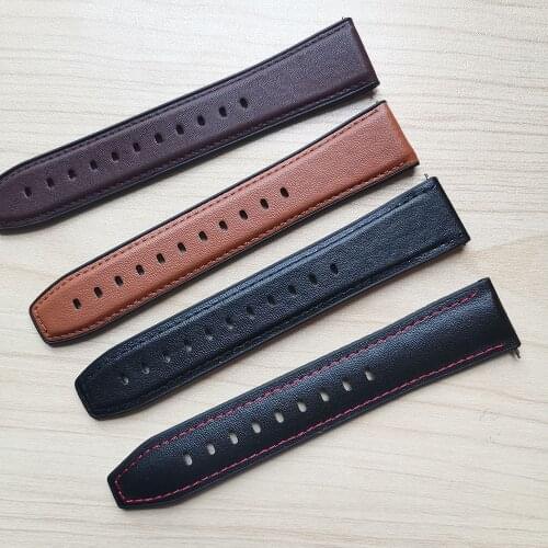 22mm watch strap For samsung Galaxy watch 3 45/46mm Silicone leather correa Amazfit PACE GTR 47mm GTR2 2E Band Gear S3 frontier