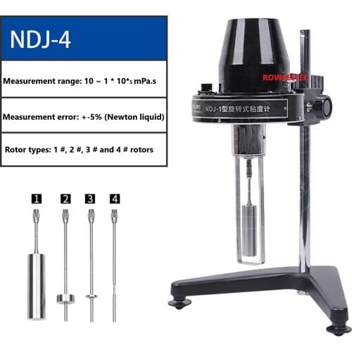Rotary Viscometer Viscosity Meter Brand New NDJ-4 High quality NE
