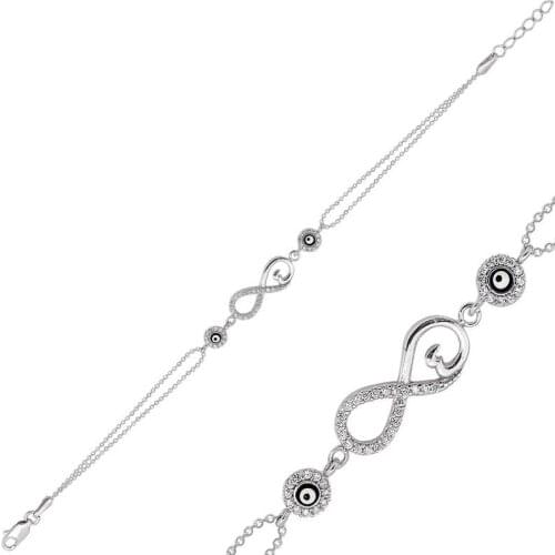 Tevuli 925 Sterling Silver Infinity Ladies Bracelet