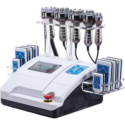 Rf Beauty Machine 5 In 1 Ultrasonic Liposuction Cavitation Ultrasonic Vacuum RF BIO laser 6in1 lose weight machine