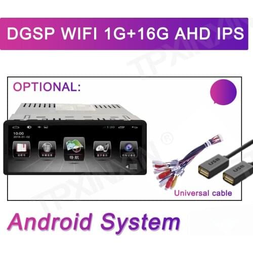 Universal Camera Audio Video No DVD 1+16G Android 10 1din Car Auto Radio GPS Navigation 6.9‘’ IPS Touch Screen Multimedia Player