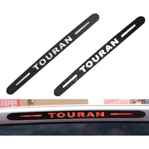 High Quality Carbon Fiber Stickers Decals Stop Brake Lamp Light Car Styling For Volkswagen Touran 2008 2015 2016 2018
