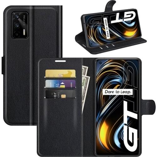 For OPPO Realme GT 5G Case Cover Wallet Leather Flip Leather Phone Case For OPPO Realme GT 5G Realme Q3 Pro 5G Stand Cover
