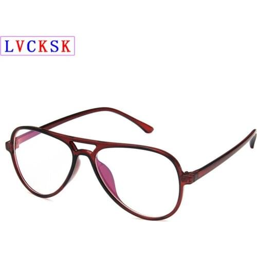 Double Beam Pilot Goggle Eyeglasses for Women Men Transparent Glasses Myopia Reading Glasses Frames Custom Prescription Lens L3