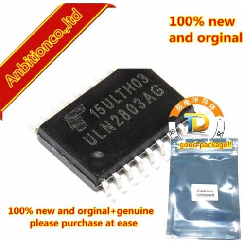 10pcs 100% new and orginal ULN2803AG SOP18 in stock