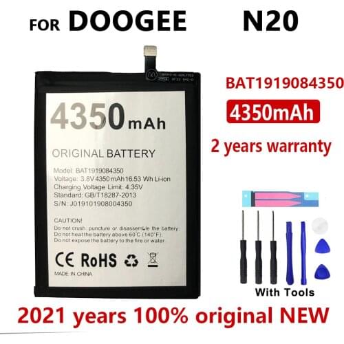 100% Original 4350mAh BAT1919084350 Replacement battery For Doogee N20 Phone High Quality Batteries With Tools