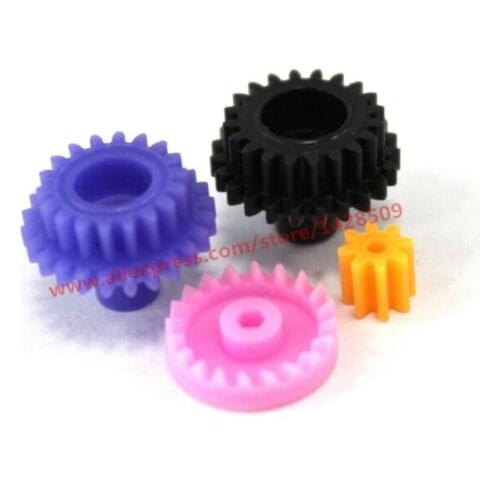 4pcs/pack J423 4 Kinds of Gears Plastic Gears Model Four-wheel Drive Car Transmission Gears