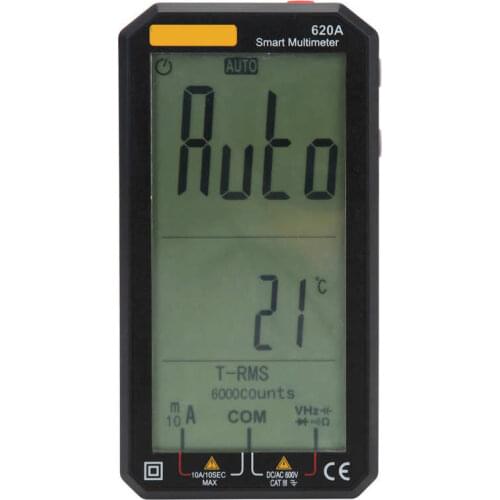 620A Full-Screen Multimeter Smart Digital Automatically Shifting Gear Voltage Current Resistance Tester