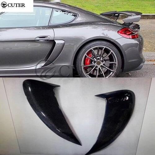 981 Carbon Fiber Side Vents Car Modification Side air-in-take for Porsche 981 Cayman GT4 style