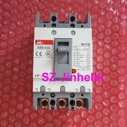 ABS63b Authentic original ABS 63b LS Molded case circuit breaker ABS-63B Air switch 3P 60A
