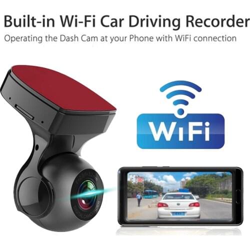 Car WIFI DVR Driving Recorder Mini Recessed High-definition 1080P dashcam WDR 170‘’ motion detection sensor parking monitoring