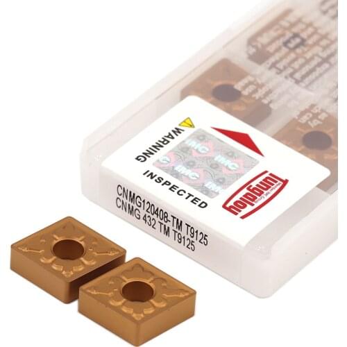 CNMG120404-TM T9125 CNMG120408-TM T9125 External Turning Tool High Quality Carbide Insert For Stainless Steel For CNC Lathe Tool