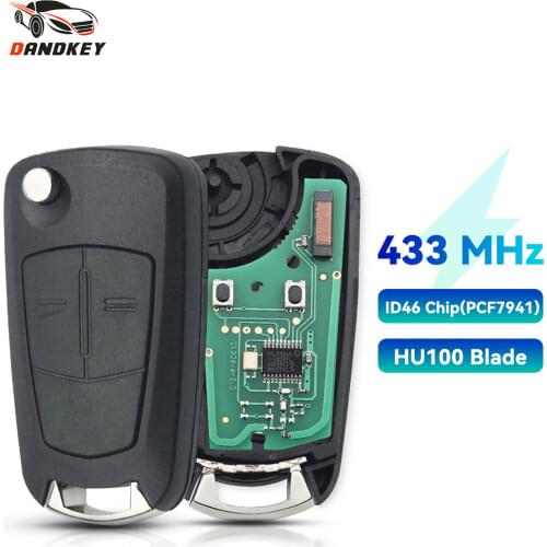 Dandkey For Opel Vauxhall Astra H 2004-2009 Corsa D 2007-2012 433MHz PCF7941 ID46 Chip 3 Buttons Valeo System Remote Car Key
