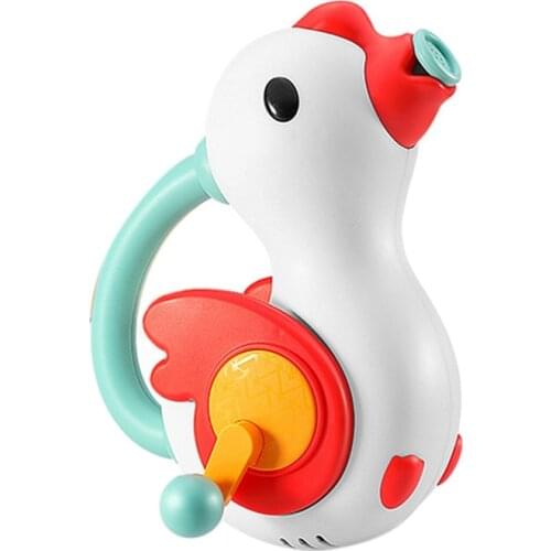 Water Little Swan Baby Bath Toys Bathtub Water Spray Sprinkler with Handle for Toddlers Kids Rotating Spraying Fun Game