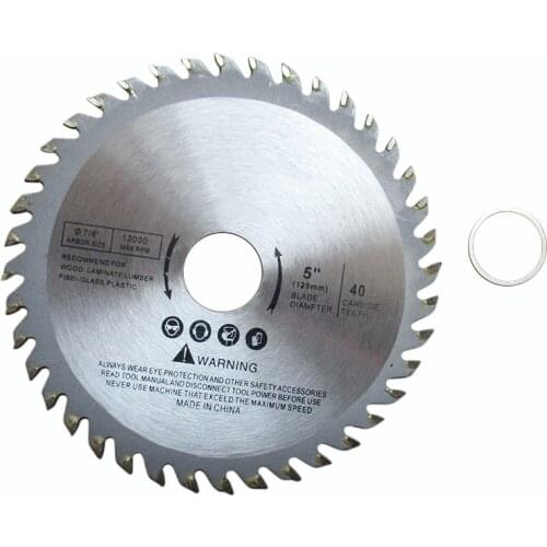 125mm 40T Circular Saw Blade Wood Cutting Disc For Metal Chipboard Cutter 4/5" Multitool Power Tools