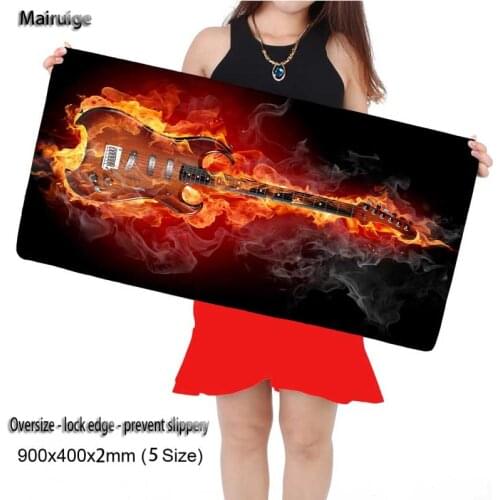 Mairuige Shop Guitar Fire Notbook Computer Mousepad Hot Sales Gaming LOL Padmouse Gamer Cheapest Keyboard Mouse Mats for Csgo