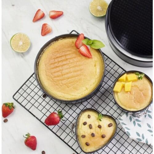 4/7/9/10 Inch Round Cake Pan With Removable Bottom Carbon Steel Cake Mold/Mould Round Cakes Tins Baking Tools Heart Shaped