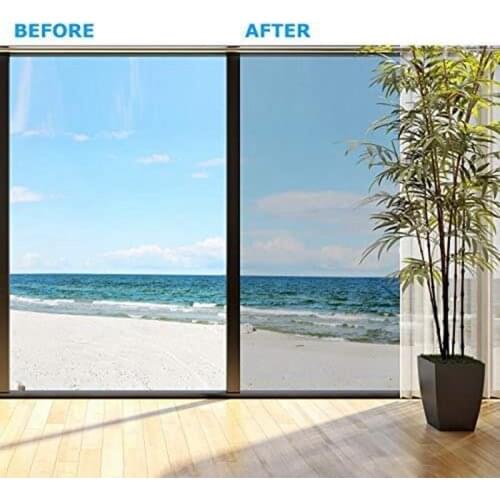 Hot Privacy Window Film One Way Silver Reflective Adhesive Window Film Anti UV Heat Control Sun Blocker for Glass Window