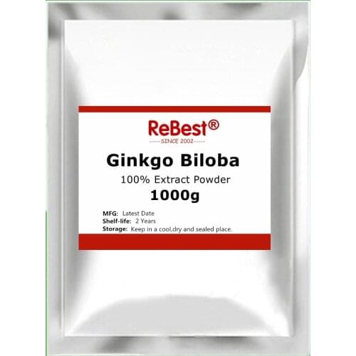 Best Super 100% Ginkgo Biloba Extract Powder,Organic Supports Brain Function and Mental Alertness, No GMOs and Vegan Friendly