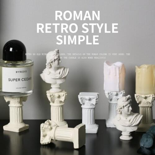 Mini Simulation Roman Columns Artificial Candle for INS Photography Shooting Props Photo Studio Background Adornment Fotografia