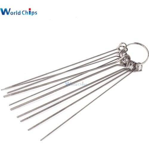 10 Kinds Stainless Steel Needle Set PCB Electronic Circuit Through Hole Needle Desoldering Welding Repair Tool 80mm 0.7-1.3mm