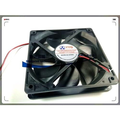 New Silent DC 36V 0.2A 120MM 12025 Cooling Fan 12025 120*120*25MM 12*12*2.5CM Chassis Fan Computer Case Fan 2PIN