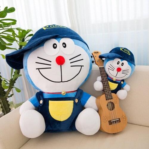 35/65cm Anime Doraemon Plush Toys Wear Hats Clothes Cartoon Animation Cat Doll Cute Soft Stuffed Pillow Child Girl Birthday Gift