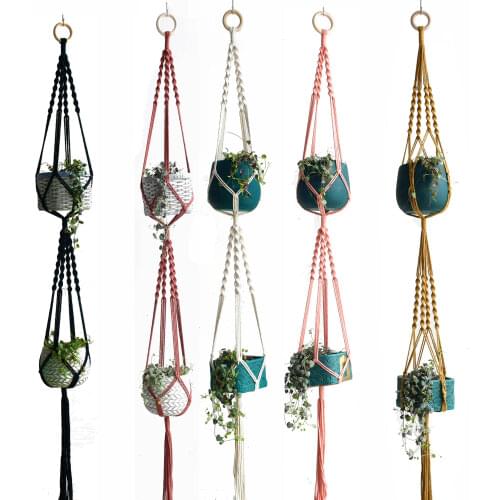 New arrival macrame plant hanger plant holder pot hanger for home