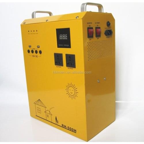 Portable home solar energy 500W generator power system self generating