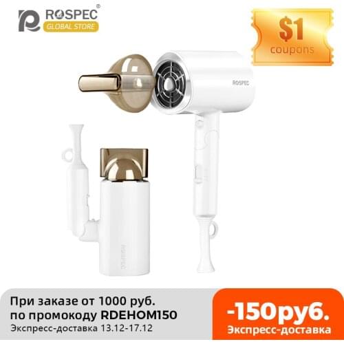 ROSPEC Portable Hair Dryer Professional Strong Anion Protect Hair Fast Drying Foldable Hair Blow Drier Hairdryer Mini Air Blower