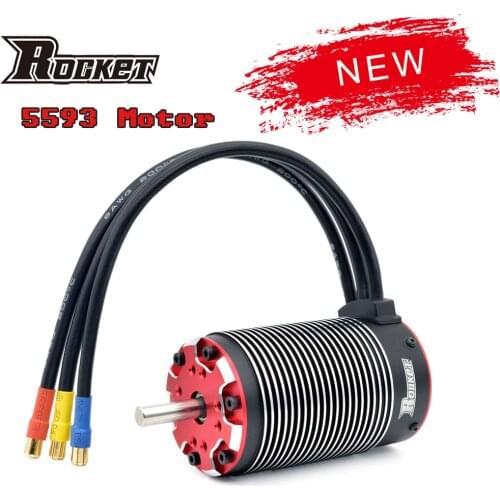 Rocket 5593 680KV 880KV 1090KV Brushless Motor w/Temp Port for 1/5 1/6 1/7 RC Monster Buggy Baja Car