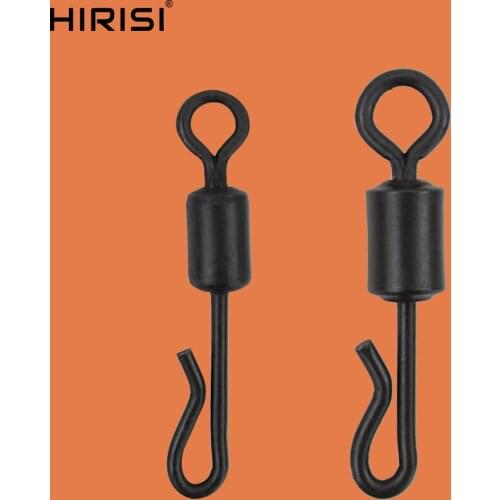 Carp fishing swivel snap long body Q-Shaped Fishing swivel snap 4# fishing rigs