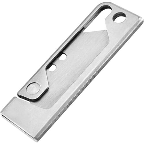 Stainless Steel EDC Folding Utility Knife Wallpaper Knife Multi-function Paper Cutter Courier Manual Outdoor Knife Peeler