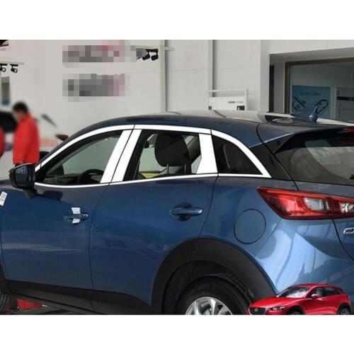 Stainless steel Exterior Window Sill Lid Trims car accessories for mazda cx-3 2015 2016 2017 2018 Car Styling