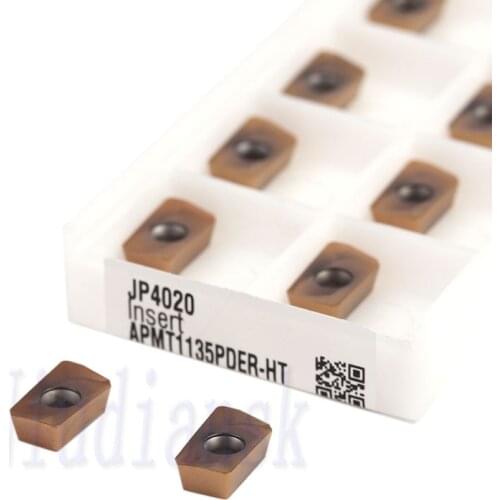 10Pcs APMT1135PDER-HT JP4020 Carbide Inserts APMT1604PDER-HT JP4020 Milling Cutter CNC Lathe Cutting Tools Milling Turning Tools
