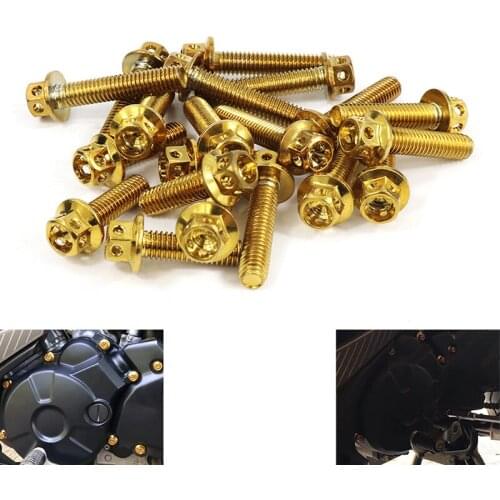 Aftermarket Use Stainless Steel Crankcase Cover Bolt Kit Fit For YAMAHA MT10 MT 10 MT-10 2016-2021 Engine Cover Bolt 1 Set