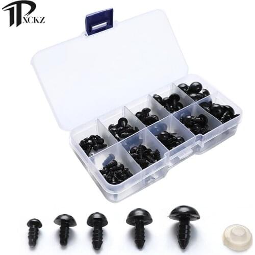 100Pcs/Set 6-12mm Dollhouse Puppet Children Toy Eyes Plastic Safety Eye DIY For Childrens Doll Accessories